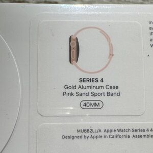 Apple Series 4 Smartwatch - Gold with Pink Band  - New in Sealed Box